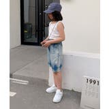 【aimoha-KIDS-】七分丈 タイダイ風デニムパンツ | aimoha kids | 詳細画像3
