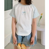 【aimoha-KIDS-】リボン付き ラグランキッズTシャツ | aimoha kids | 詳細画像9