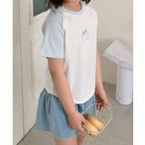 【aimoha-KIDS-】リボン付き ラグランキッズTシャツ | aimoha kids | 詳細画像10