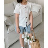 【aimoha-KIDS-】カーディガン風 キッズTシャツ | aimoha kids | 詳細画像11