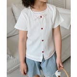【aimoha-KIDS-】カーディガン風 キッズTシャツ | aimoha kids | 詳細画像2
