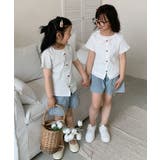 【aimoha-KIDS-】カーディガン風 キッズTシャツ | aimoha kids | 詳細画像3