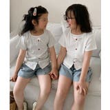 【aimoha-KIDS-】カーディガン風 キッズTシャツ | aimoha kids | 詳細画像4