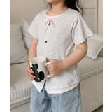 【aimoha-KIDS-】カーディガン風 キッズTシャツ | aimoha kids | 詳細画像5