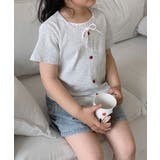 【aimoha-KIDS-】カーディガン風 キッズTシャツ | aimoha kids | 詳細画像6