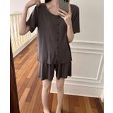 半袖シャツ+ショートパンツ ルームウェアセット | aimoha | 詳細画像3