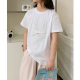 【aimoha-KIDS-】キッズ 立体刺繍 ラビットTシャツ | aimoha kids | 詳細画像10