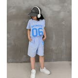 キッズ ナンバーロゴTシャツ+ハーフパンツセット セットアップ | aimoha kids | 詳細画像12