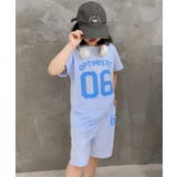 キッズ ナンバーロゴTシャツ+ハーフパンツセット セットアップ | aimoha kids | 詳細画像16