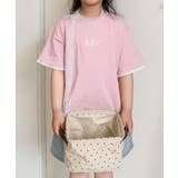 【aimoha-KIDS-】キッズ 袖裾レースTシャツ | aimoha kids | 詳細画像6