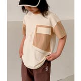 【aimoha-KIDS-】キッズ 配色プリントTシャツ | aimoha kids | 詳細画像15