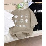 グレージュ | 【aimoha-KIDS-】プリント キッズTシャツ | aimoha kids