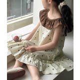 【aimoha-KIDS-】キッズフレンチドット襟フリルワンピース | aimoha kids | 詳細画像6
