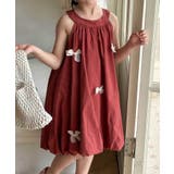 【aimoha-KIDS-】キッズ ノースリーブリボン付きバルーンワンピース | aimoha kids | 詳細画像3