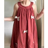 【aimoha-KIDS-】キッズ ノースリーブリボン付きバルーンワンピース | aimoha kids | 詳細画像4