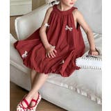 【aimoha-KIDS-】キッズ ノースリーブリボン付きバルーンワンピース | aimoha kids | 詳細画像6