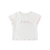 ホワイト | 【aimoha-KIDS-】刺繍 フリル袖 キッズTシャツ | aimoha kids