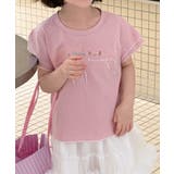 【aimoha-KIDS-】刺繍 フリル袖 キッズTシャツ | aimoha kids | 詳細画像18