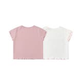 【aimoha-KIDS-】刺繍 フリル袖 キッズTシャツ | aimoha kids | 詳細画像2