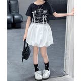 【aimoha-KIDS-】リボン付き キッズプリントTシャツ | aimoha kids | 詳細画像7