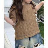 【aimoha-KIDS-】キッズ メッシュタンクトップ+リブTシャツ セット | aimoha kids | 詳細画像7