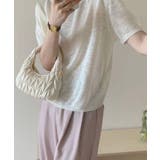 シンプル半袖ニットトップス | aimoha  | 詳細画像10 