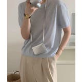 シンプル半袖ニットトップス | aimoha  | 詳細画像14 