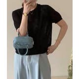 シンプル半袖ニットトップス | aimoha  | 詳細画像4 