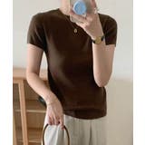 【aimoha】バックボタンデザイン半袖ハイネックトップス | aimoha  | 詳細画像26 