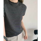 その他1 | 【aimoha】バックボタンデザイン半袖ハイネックトップス | aimoha 