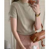 【aimoha】バックボタンデザイン半袖ハイネックトップス | aimoha  | 詳細画像7 