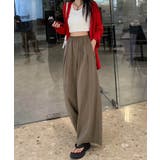 【aimoha】ハイウエストドレープワイドパンツ | aimoha  | 詳細画像9 