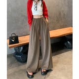 【aimoha】ハイウエストドレープワイドパンツ | aimoha  | 詳細画像11 