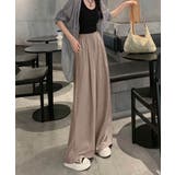 【aimoha】ハイウエストドレープワイドパンツ | aimoha  | 詳細画像13 