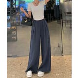 【aimoha】ハイウエストドレープワイドパンツ | aimoha  | 詳細画像7 