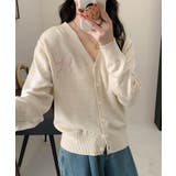 【aimoha】リボン刺繍Vネックニットカーディガン | aimoha | 詳細画像11