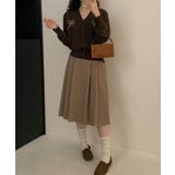 【aimoha】リボン刺繍Vネックニットカーディガン | aimoha | 詳細画像4