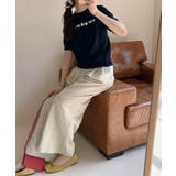【aimoha】リボンモチーフ ロールネック半袖ニットトップス | aimoha | 詳細画像2