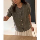 【aimoha】カラフルボタン ショートスリーブカーディガン 半袖 | aimoha | 詳細画像4