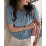 【aimoha】カラフルボタン ショートスリーブカーディガン 半袖 | aimoha | 詳細画像5