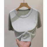 シンプルサマーニットTシャツ | aimoha | 詳細画像9