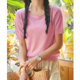 シンプルサマーニットTシャツ | aimoha | 詳細画像3