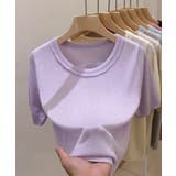 シンプルサマーニットTシャツ | aimoha | 詳細画像8