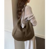 ベージュ | シンプル肩掛けバッグ ショルダーバッグ | aimoha 