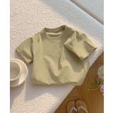グリーン | 【aimoha-KIDS-】キッズ 無地Tシャツ | aimoha kids