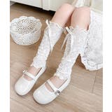 【aimoha-KIDS-】キッズリボン付きレースレッグウォーマー | aimoha kids | 詳細画像16