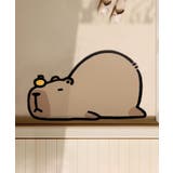 ダークベージュ | カピバラモチーフ滑り止めマット | aimoha 