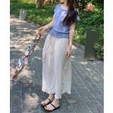 ホワイト | ナチュラルストレートスカート | aimoha 