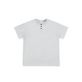 ライトグレー | ヘンリーネック半袖Tシャツ | aimoha men