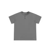 グレー | ヘンリーネック半袖Tシャツ | aimoha men